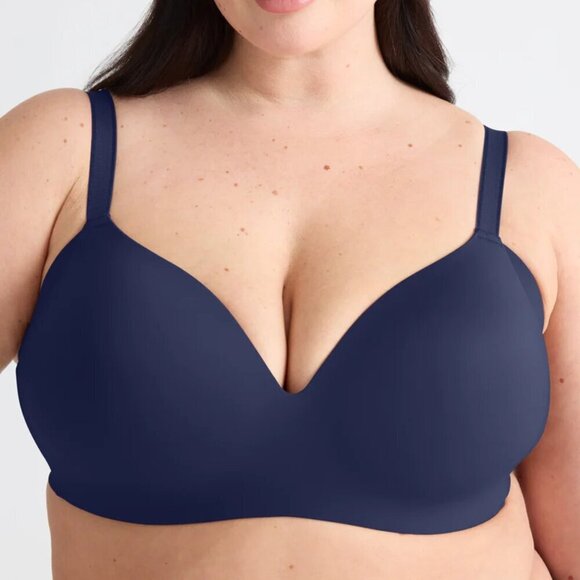 Knix WingWoman Contour Bra-Midnight Blue Wireless Bra- Size 7+ - Picture 2 of 12